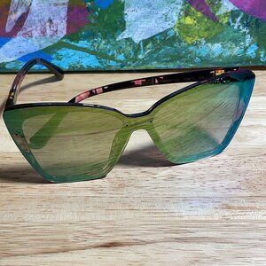 Nanette Lepore Retro Look Square Mirrored Women Sunglasses